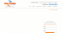 Desktop Screenshot of frontburnermarketing.com